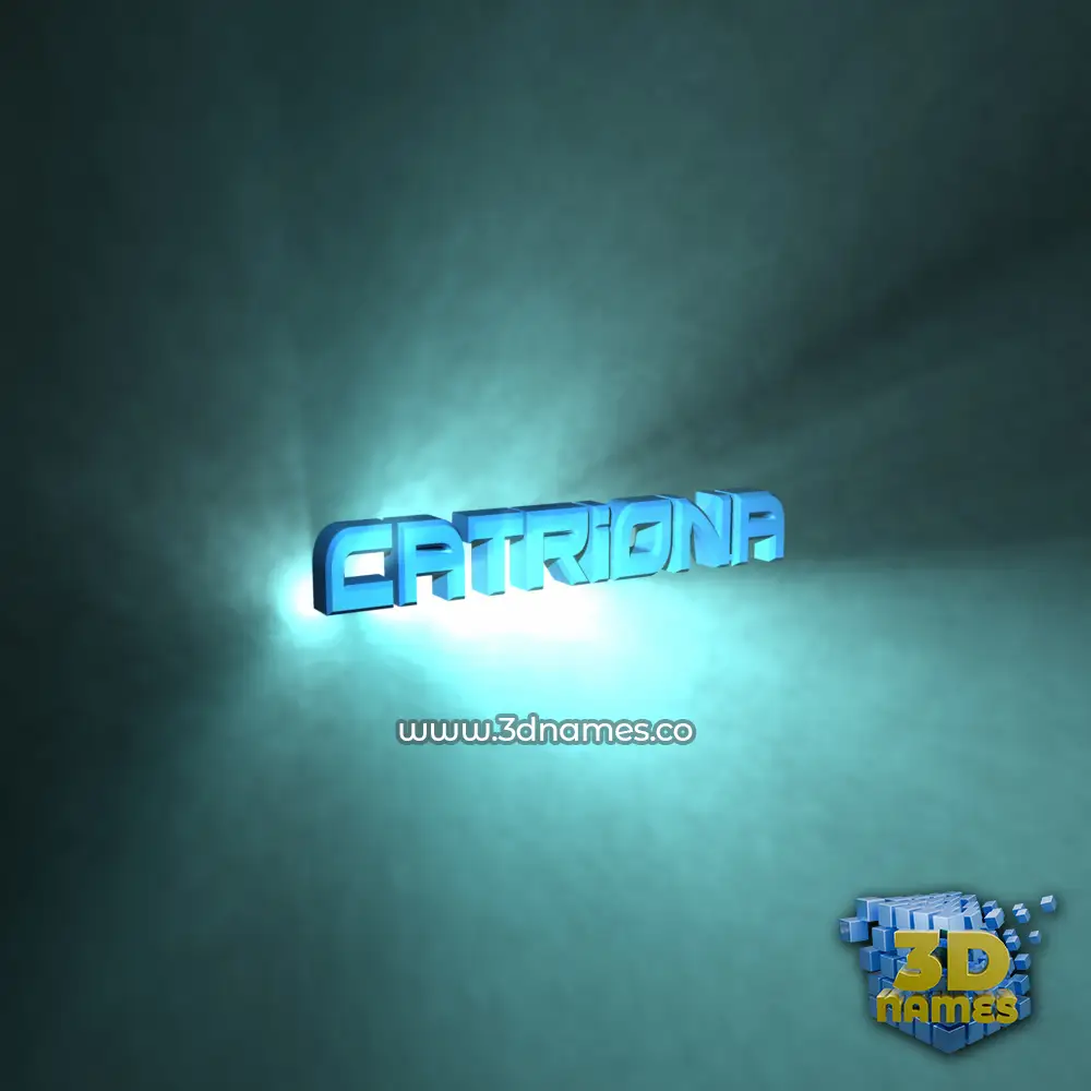 catriona in Light Shine style - 3D name wallpaper