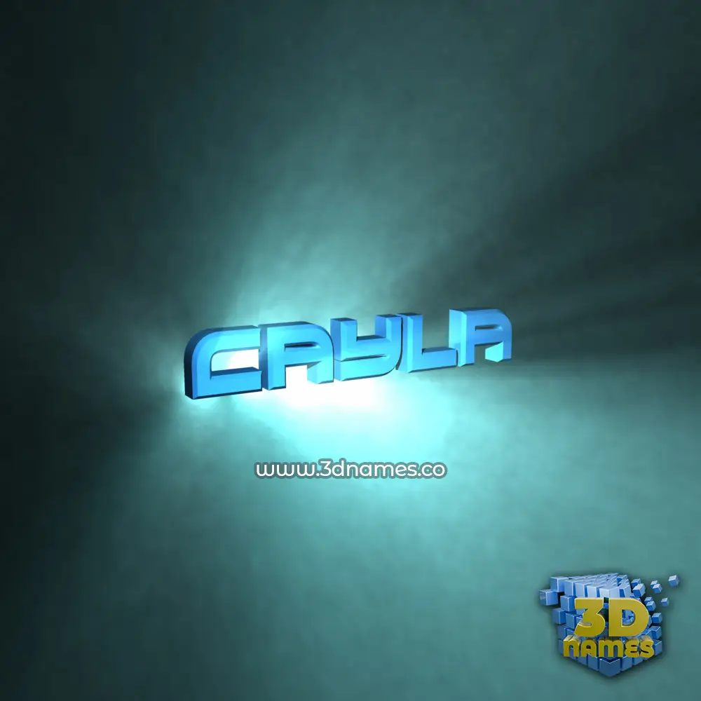 cayla in Light Shine style - 3D name wallpaper