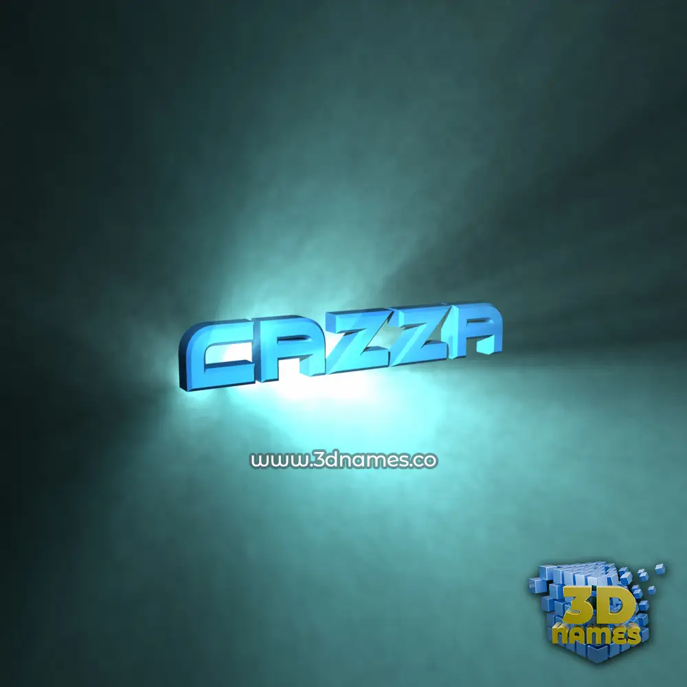 cazza in Light Shine style - 3D name wallpaper