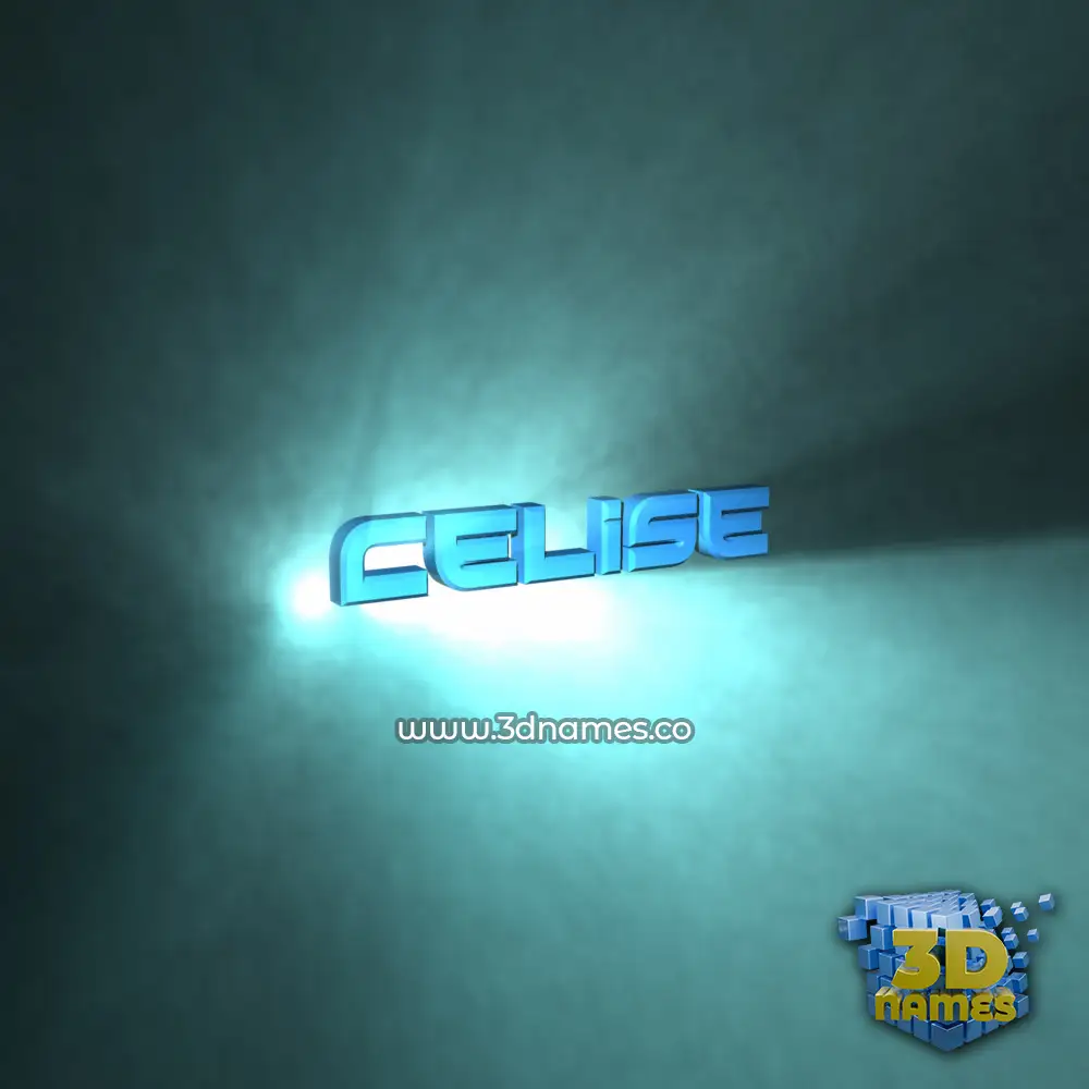 celise in Light Shine style - 3D name wallpaper