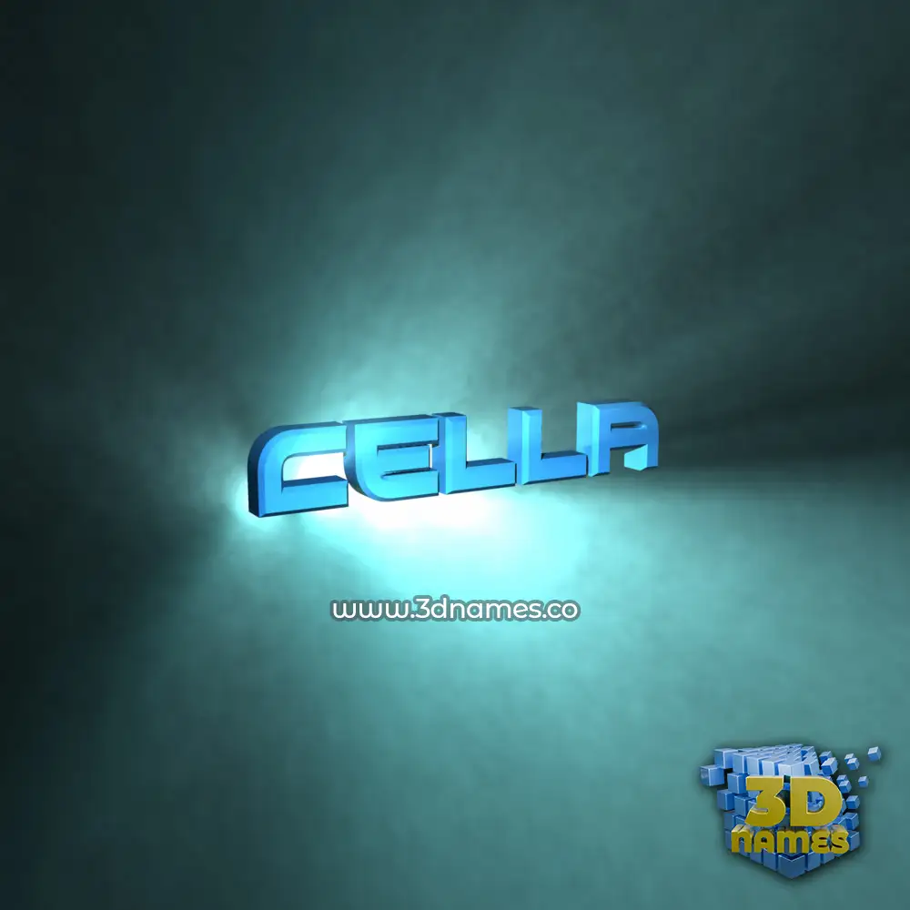 cella in Light Shine style - 3D name wallpaper