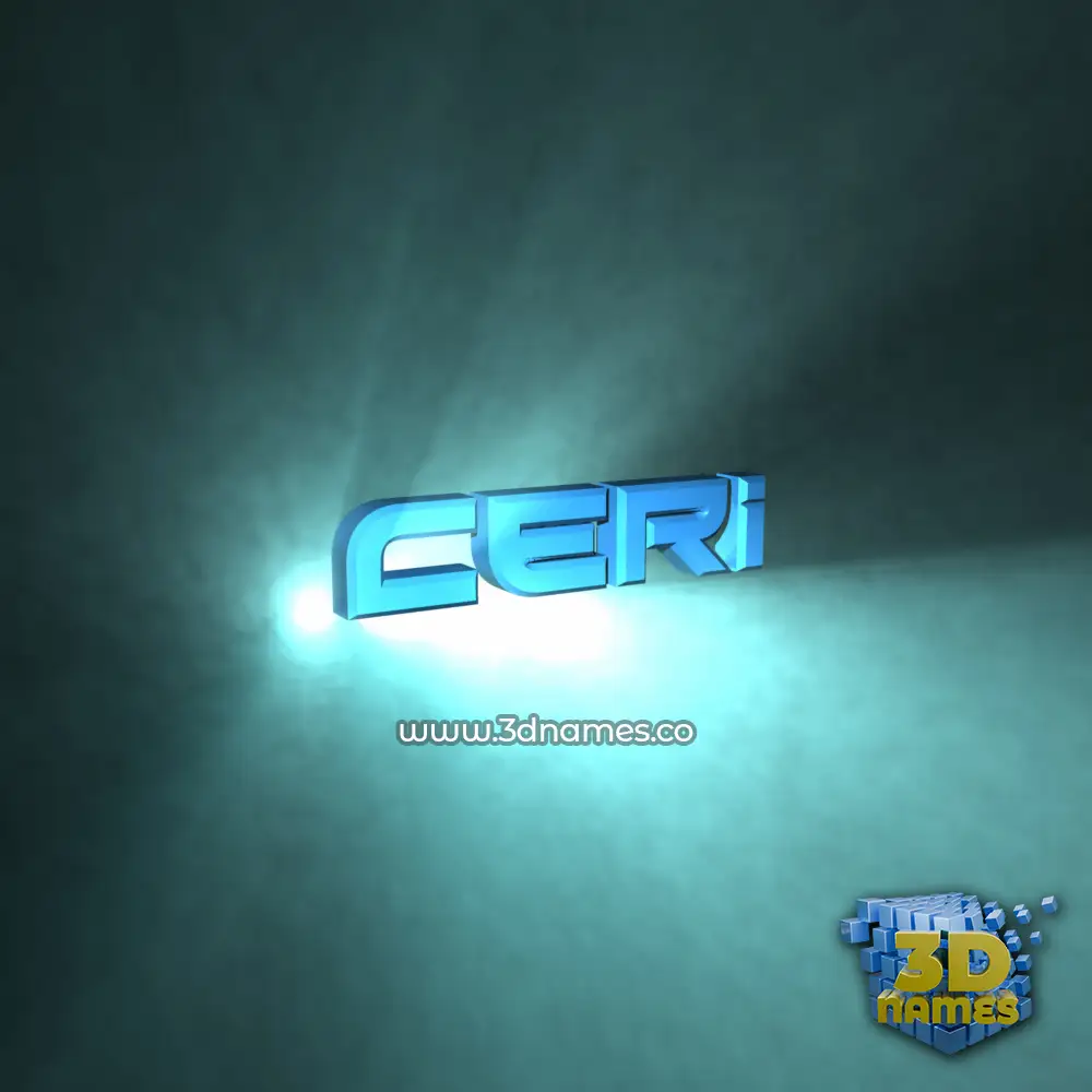 ceri in Light Shine style - 3D name wallpaper