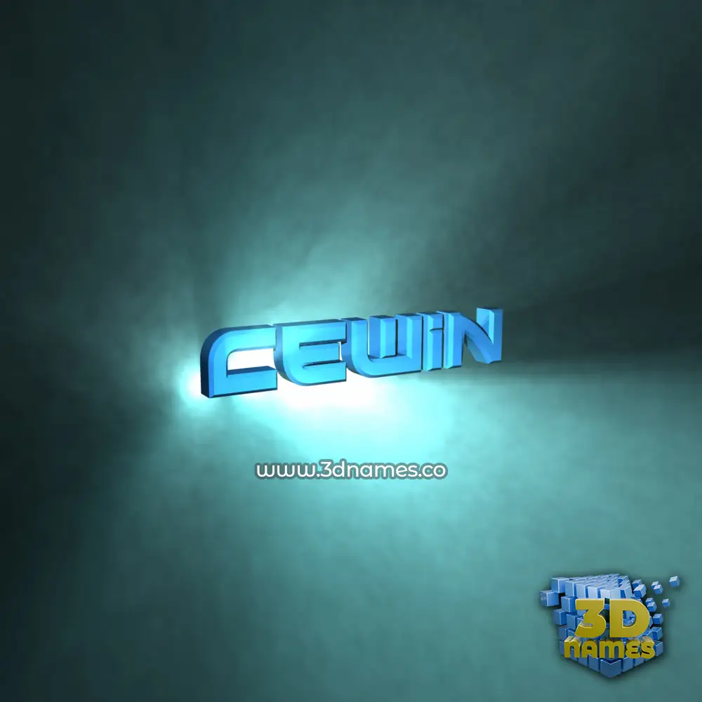 cewin in Light Shine style - 3D name wallpaper