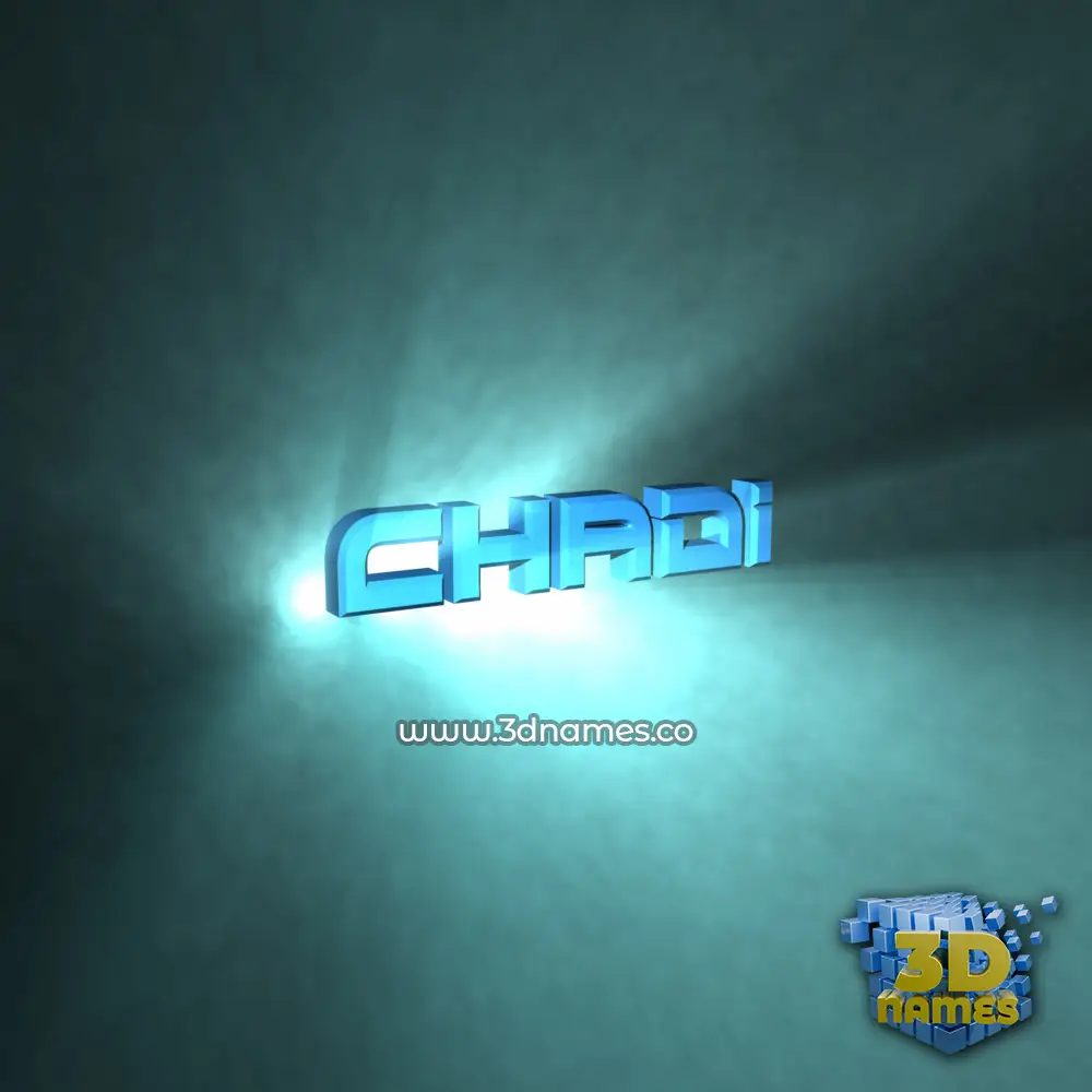chadi in Light Shine style - 3D name wallpaper