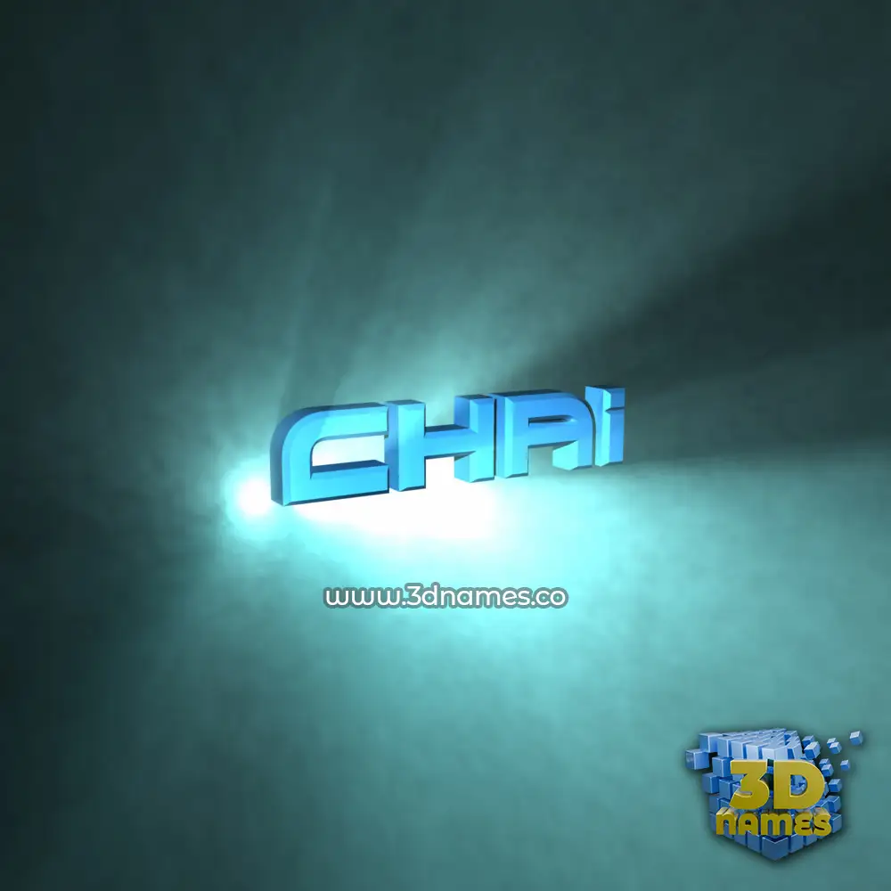 chai in Light Shine style - 3D name wallpaper