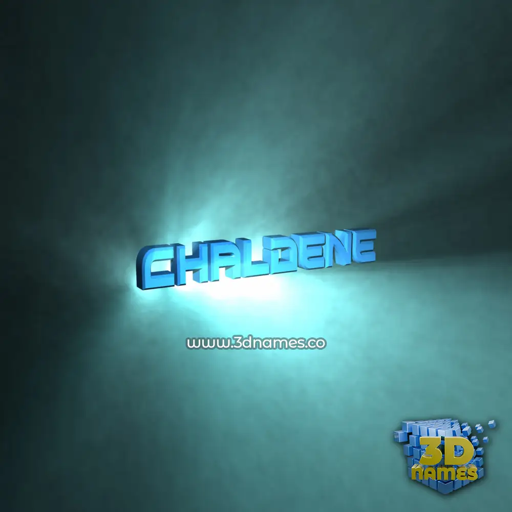 chaldene in Light Shine style - 3D name wallpaper