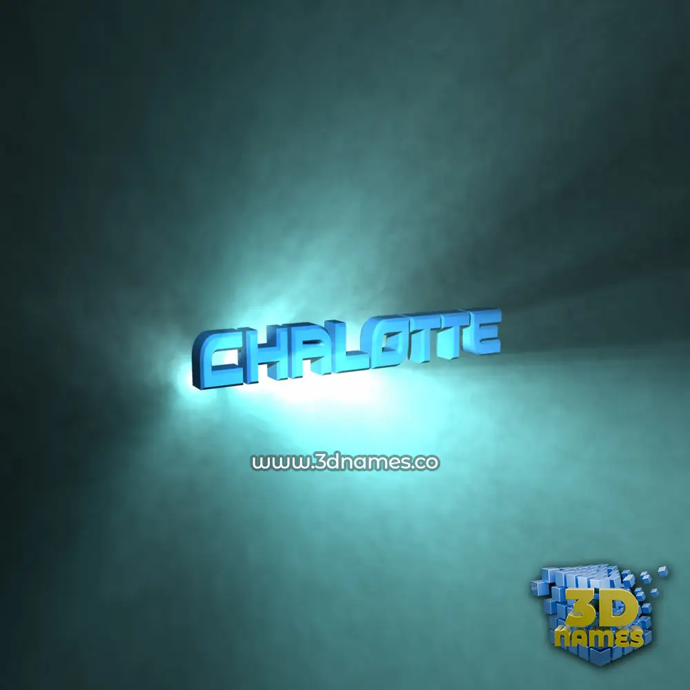 chalotte in Light Shine style - 3D name wallpaper