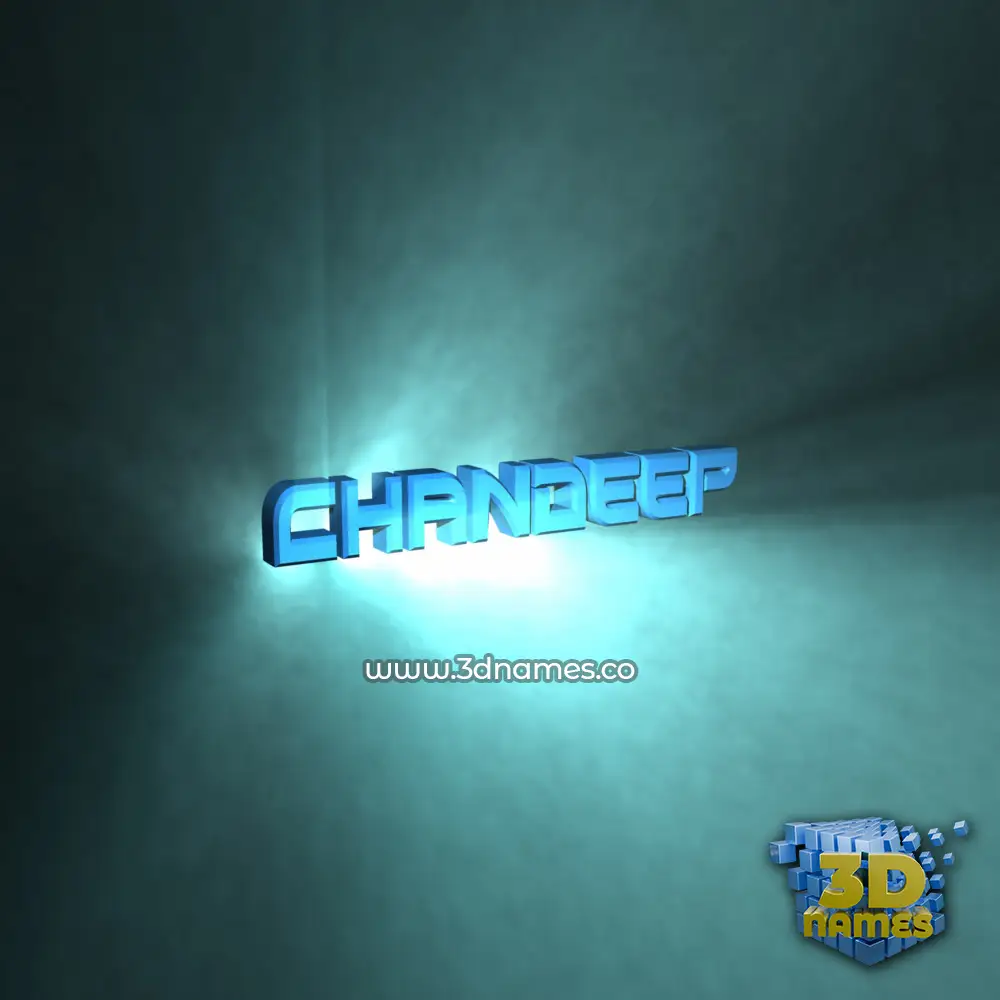 chandeep in Light Shine style - 3D name wallpaper