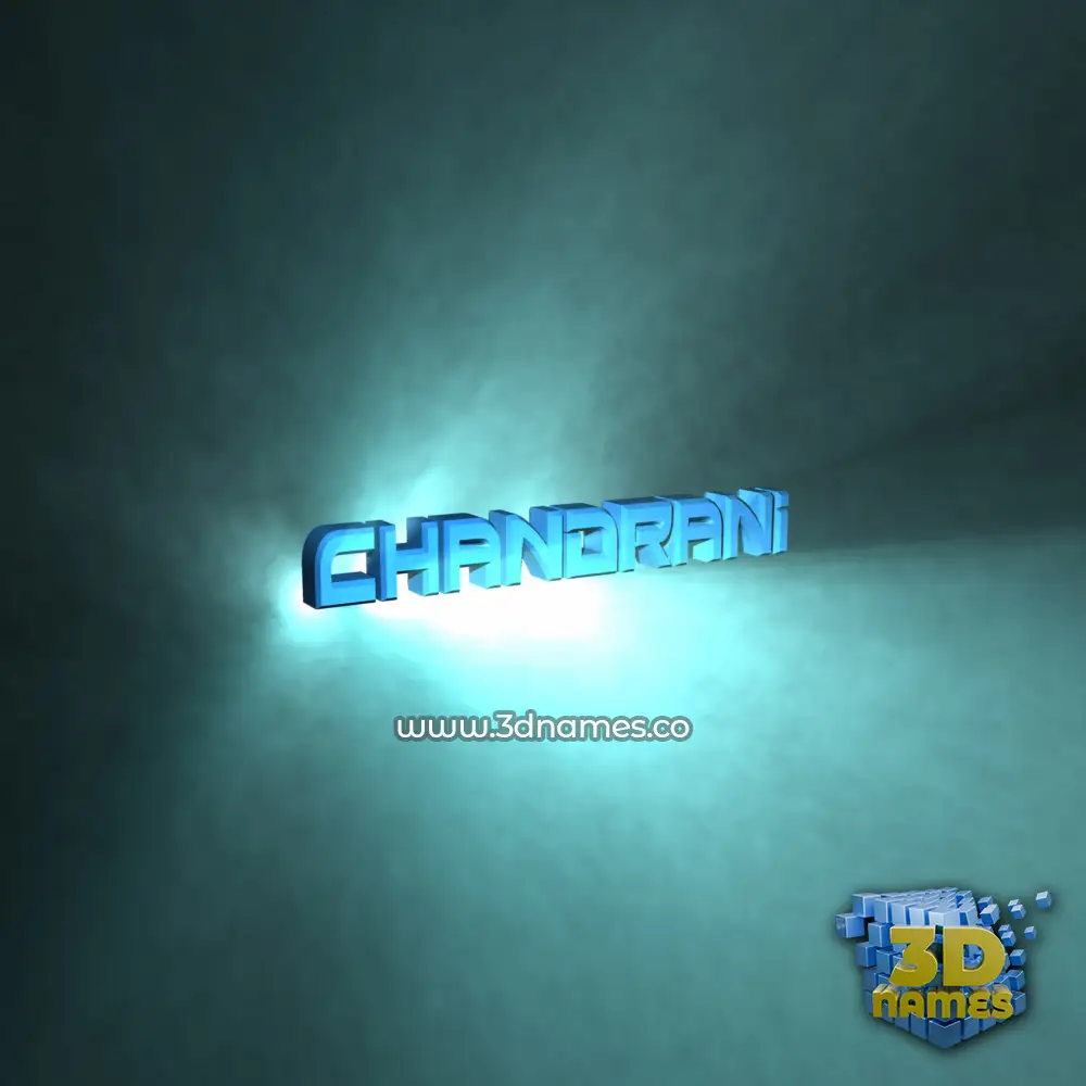 chandrani in Light Shine style - 3D name wallpaper