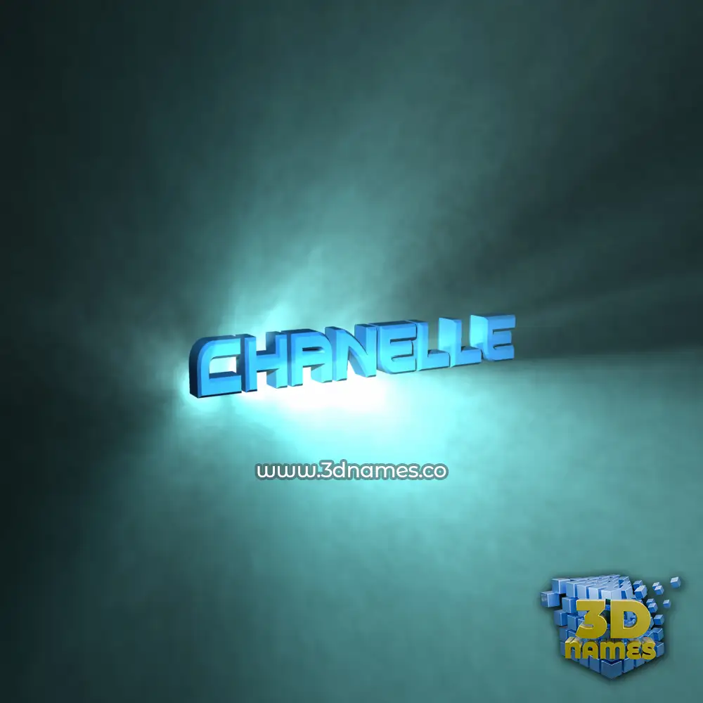 chanelle in Light Shine style - 3D name wallpaper