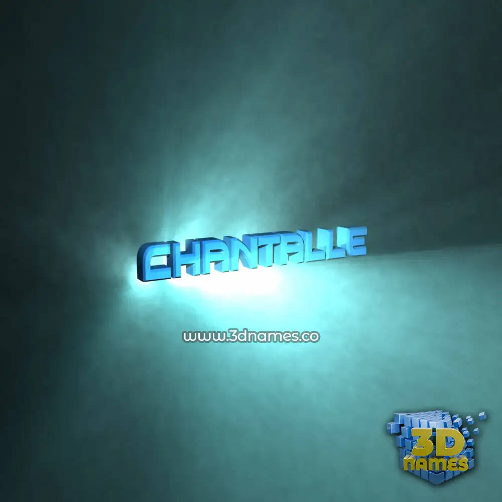 chantalle in Light Shine style - 3D name wallpaper
