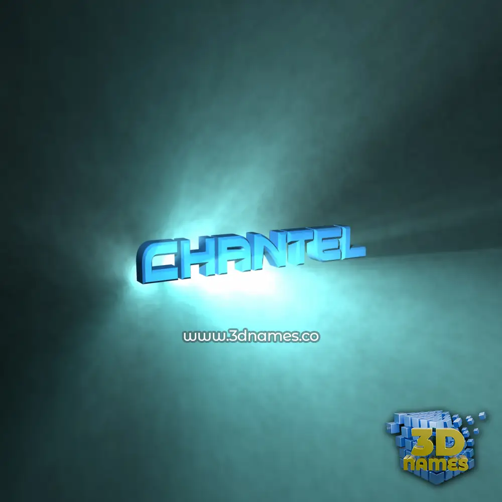 chantel in Light Shine style - 3D name wallpaper