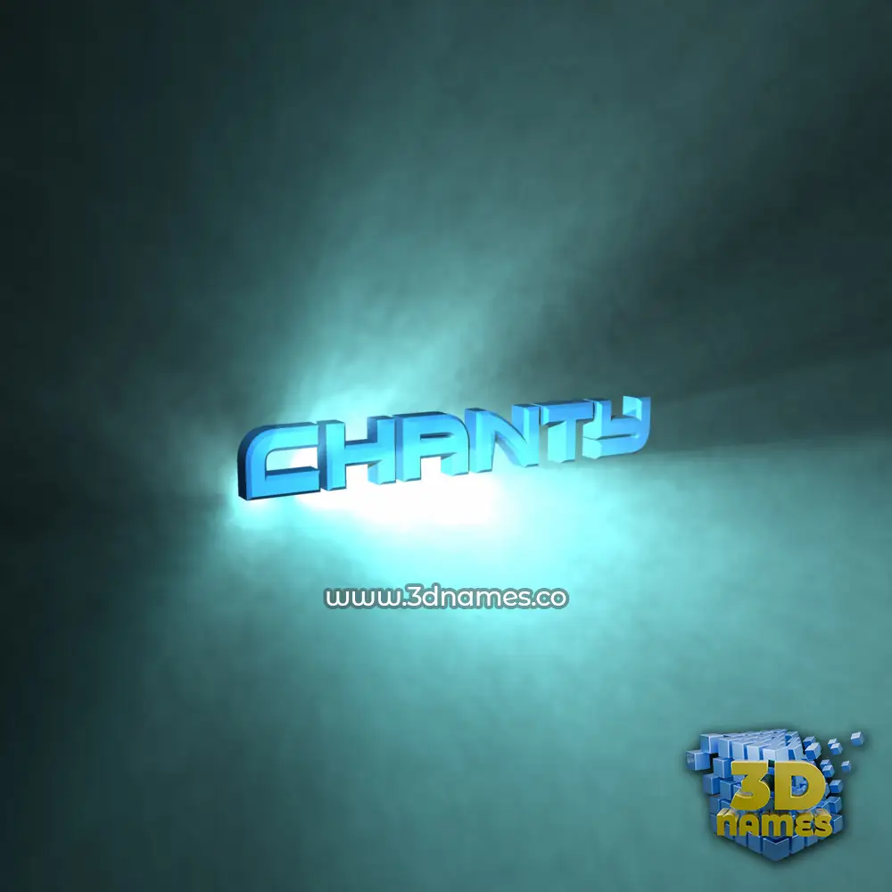 chanty in Light Shine style - 3D name wallpaper