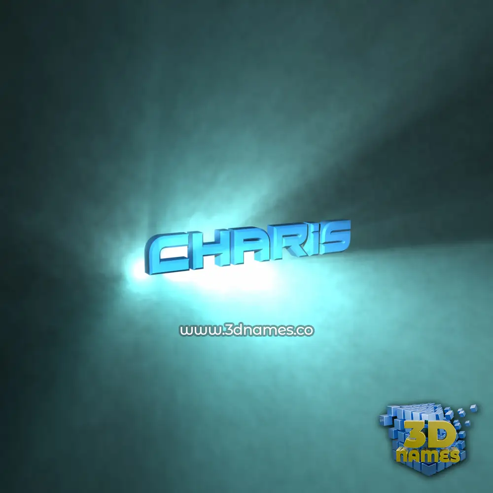 charis in Light Shine style - 3D name wallpaper