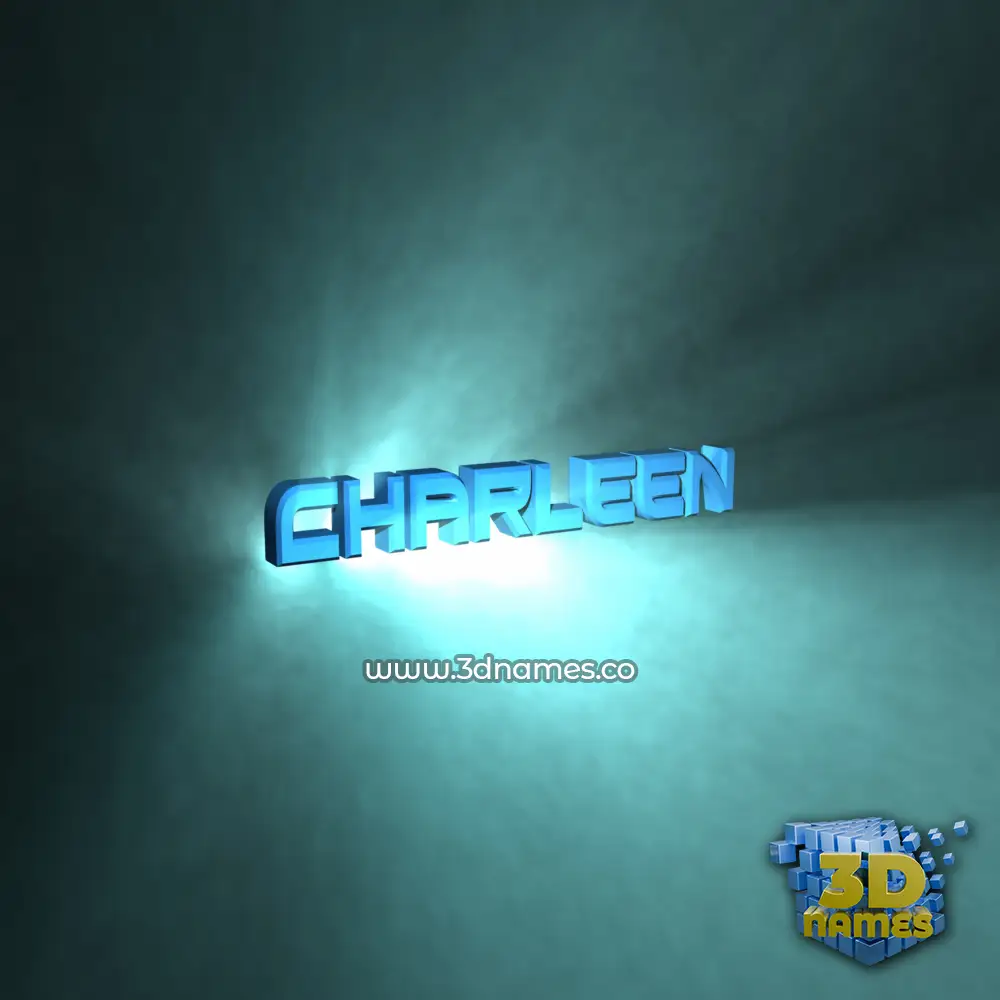 charleen in Light Shine style - 3D name wallpaper