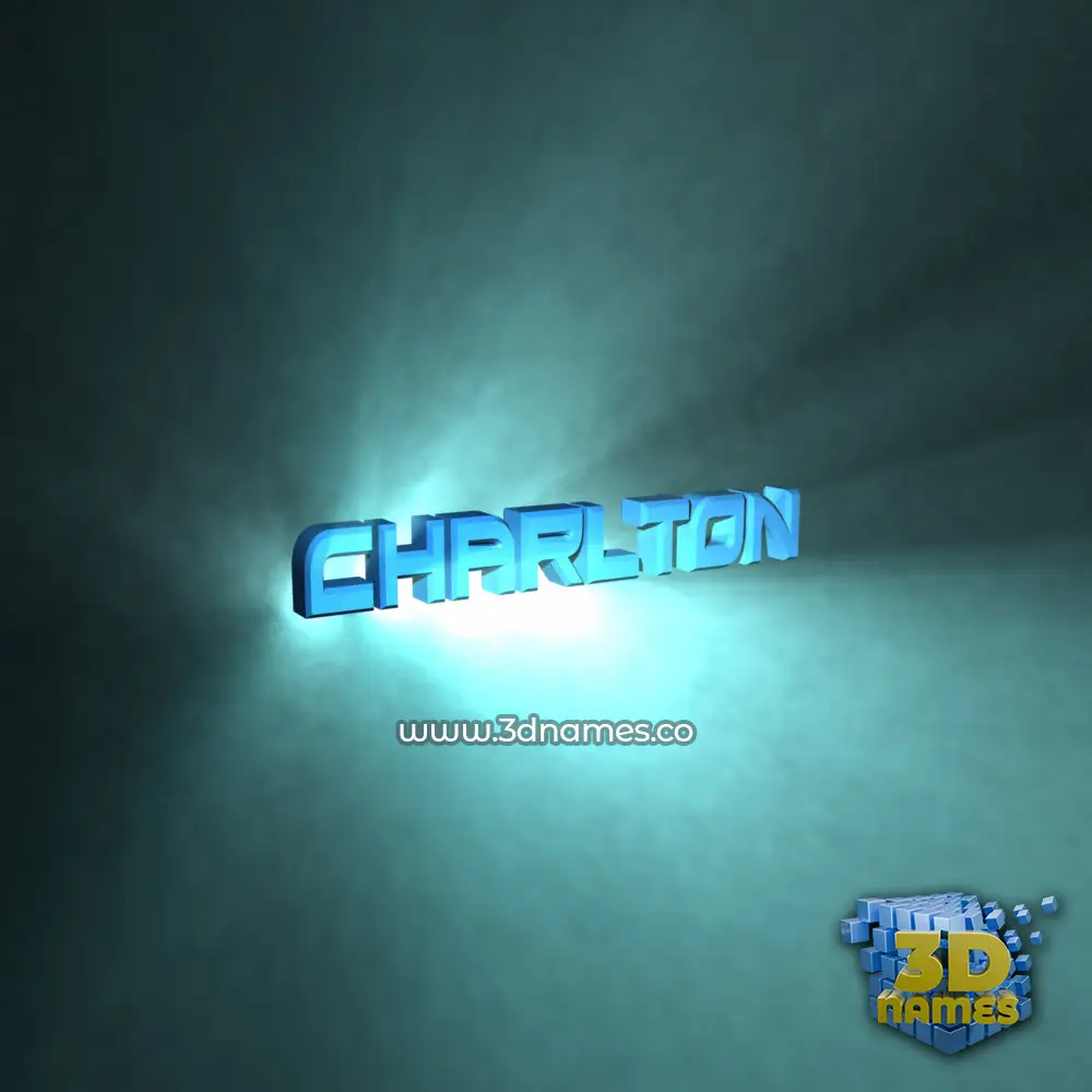 charlton in Light Shine style - 3D name wallpaper