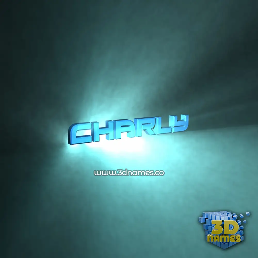 charly in Light Shine style - 3D name wallpaper