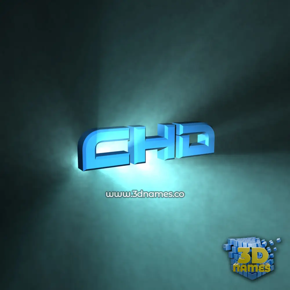 chd in Light Shine style - 3D name wallpaper