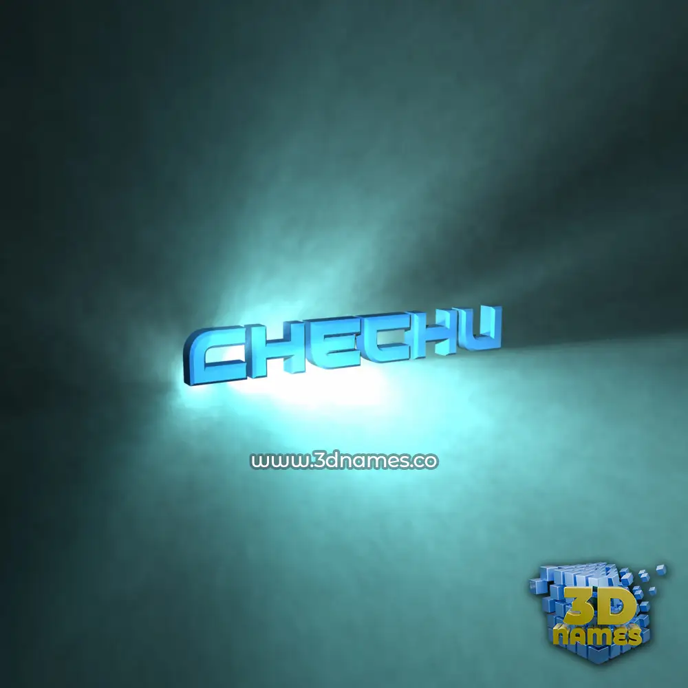 chechu in Light Shine style - 3D name wallpaper