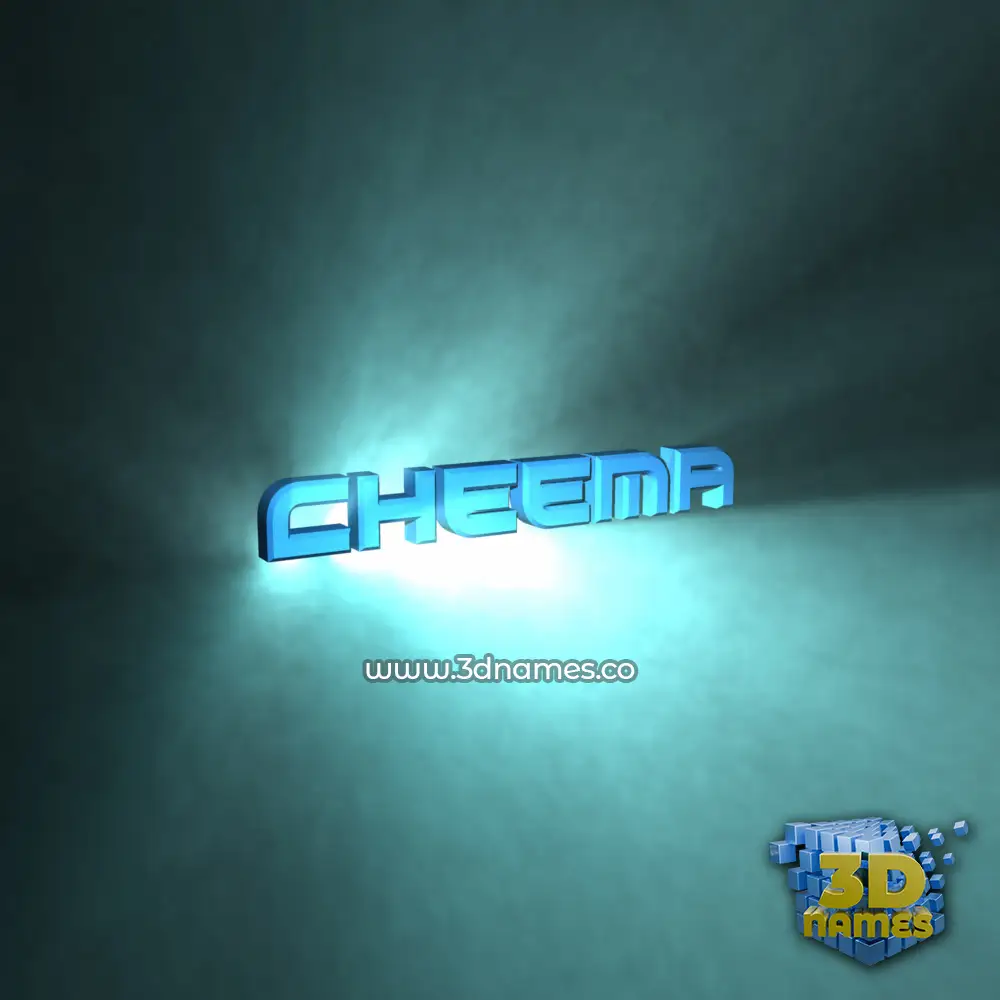 cheema in Light Shine style - 3D name wallpaper