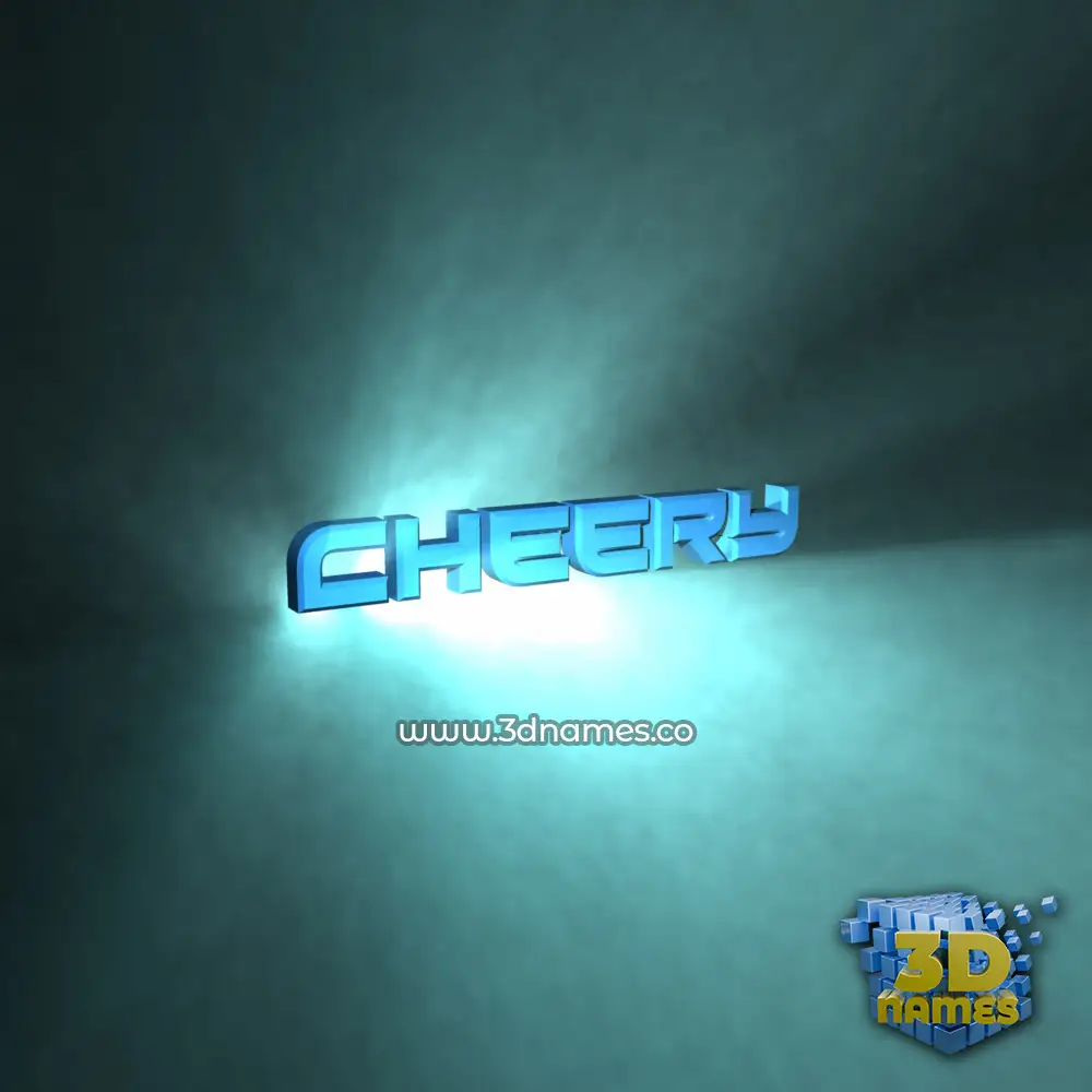 cheery in Light Shine style - 3D name wallpaper