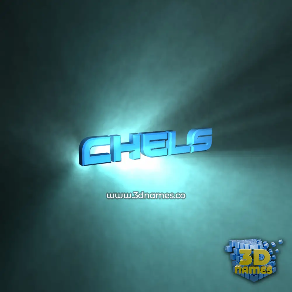 chels in Light Shine style - 3D name wallpaper