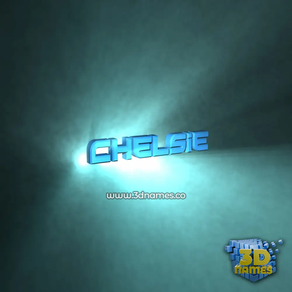 chelsie in Light Shine style - 3D name wallpaper