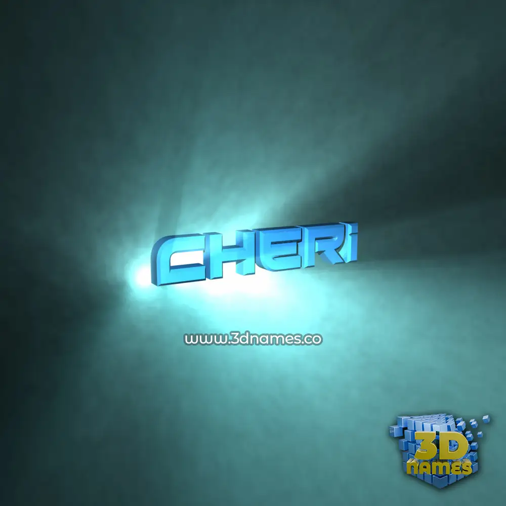 cheri in Light Shine style - 3D name wallpaper