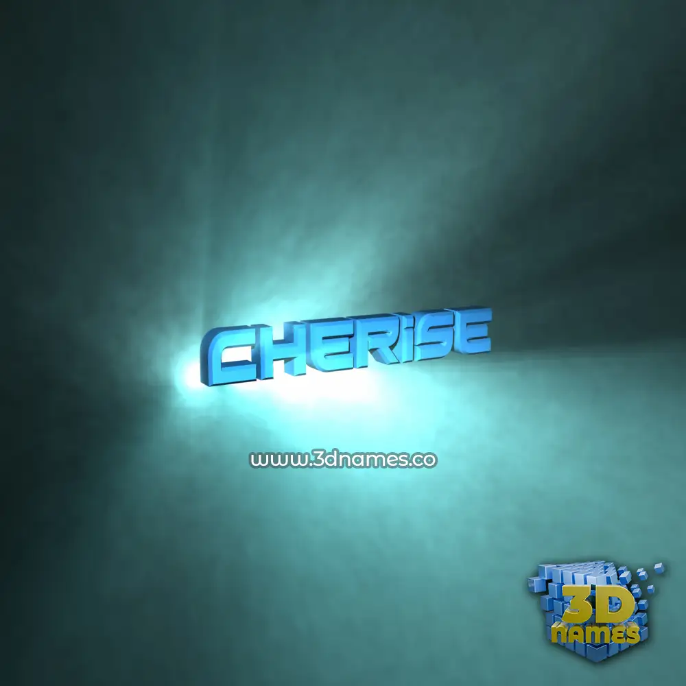 cherise in Light Shine style - 3D name wallpaper