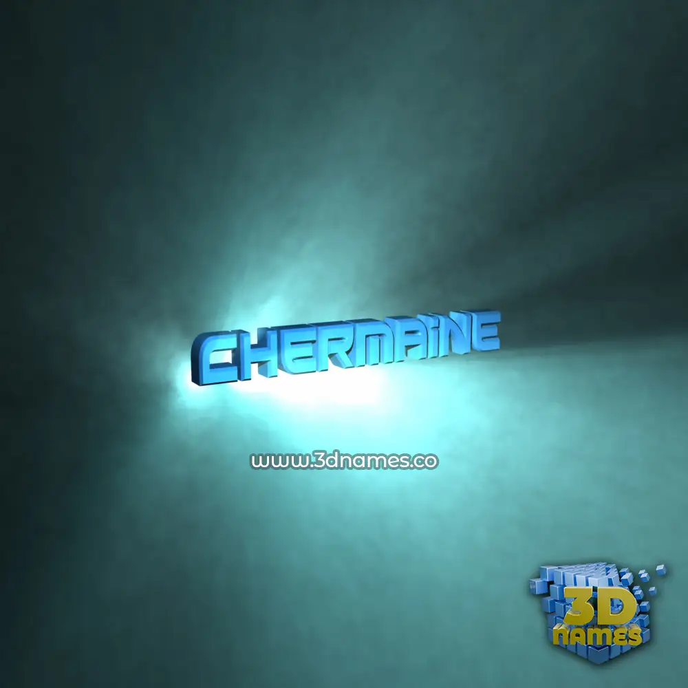 chermaine in Light Shine style - 3D name wallpaper