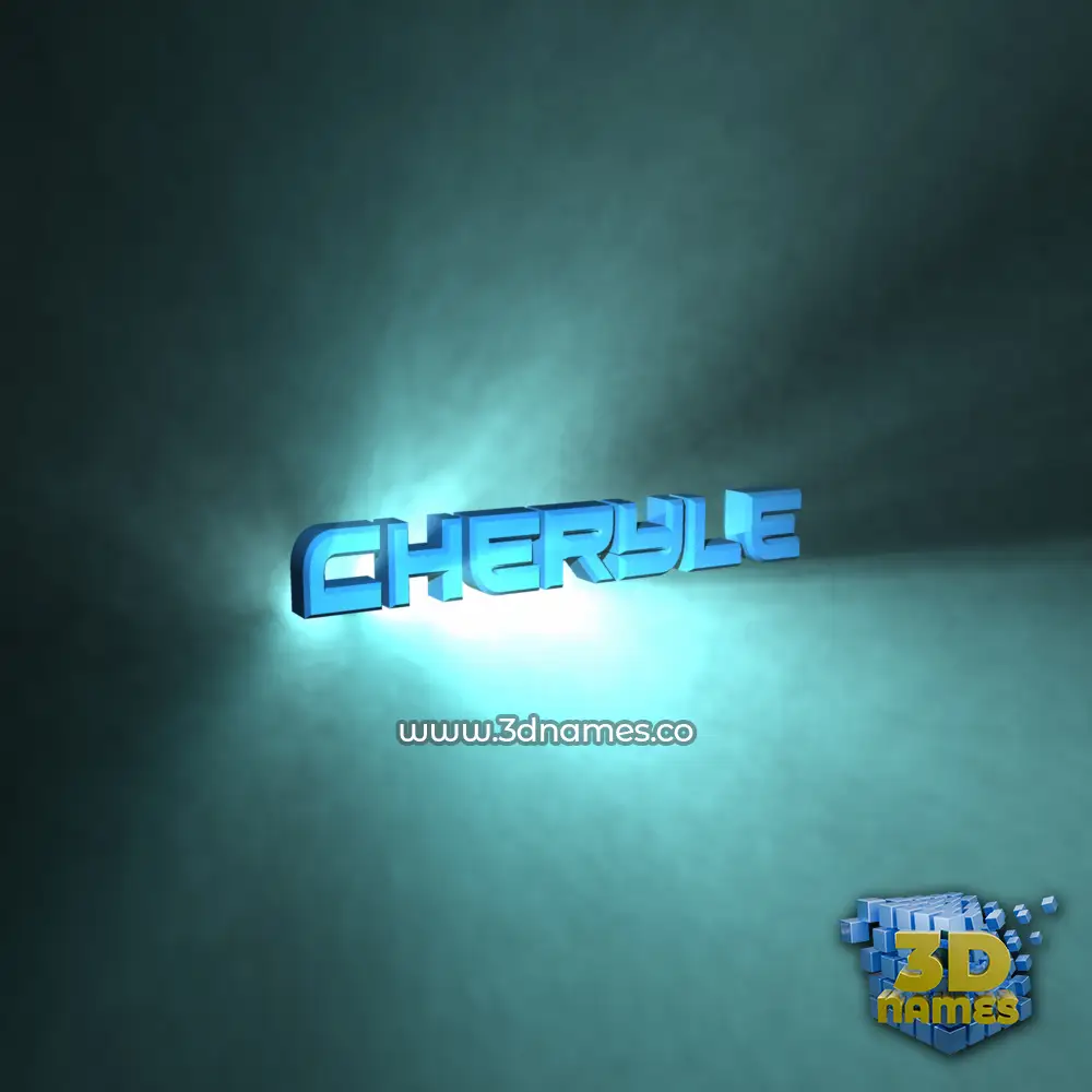 cheryle in Light Shine style - 3D name wallpaper
