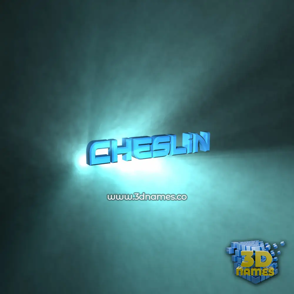 cheslin in Light Shine style - 3D name wallpaper