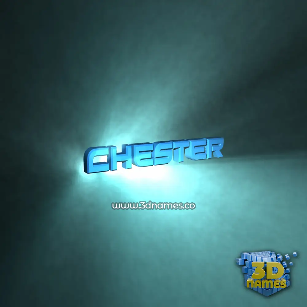 chester in Light Shine style - 3D name wallpaper