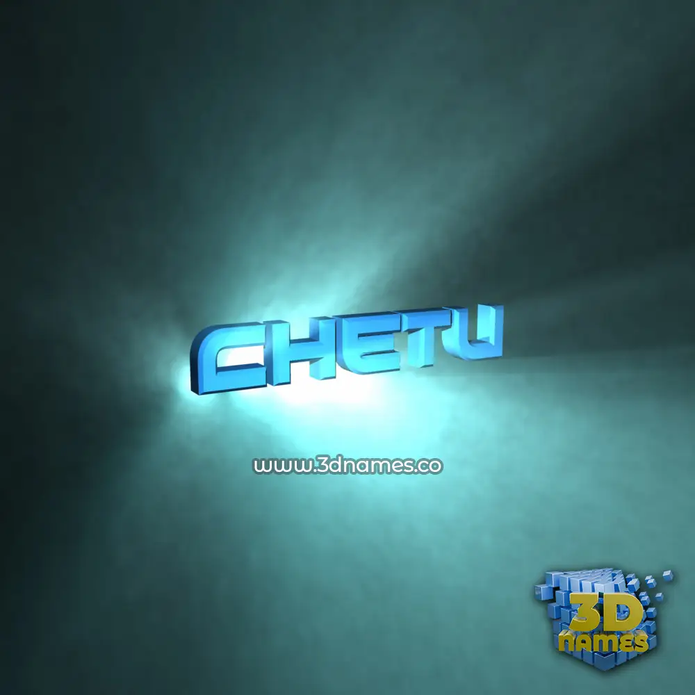 chetu in Light Shine style - 3D name wallpaper