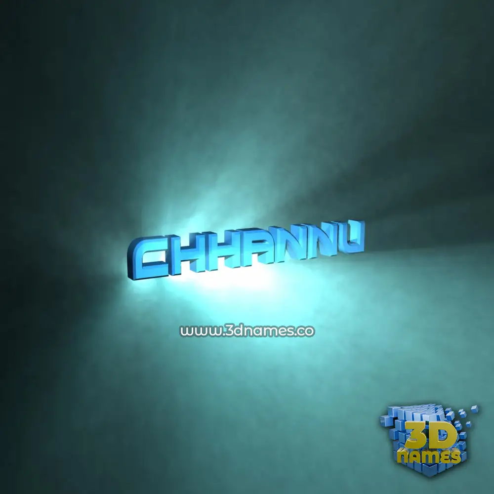 chhannu in Light Shine style - 3D name wallpaper