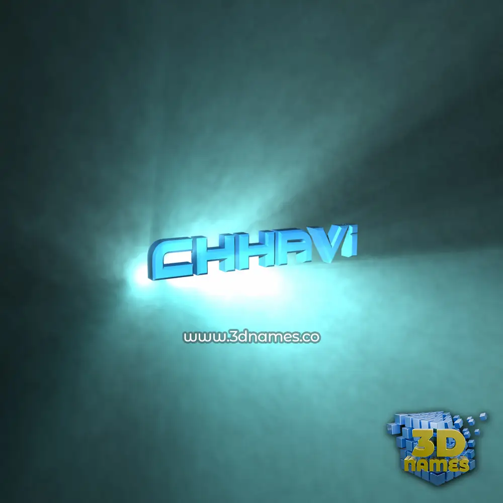 chhavi in Light Shine style - 3D name wallpaper
