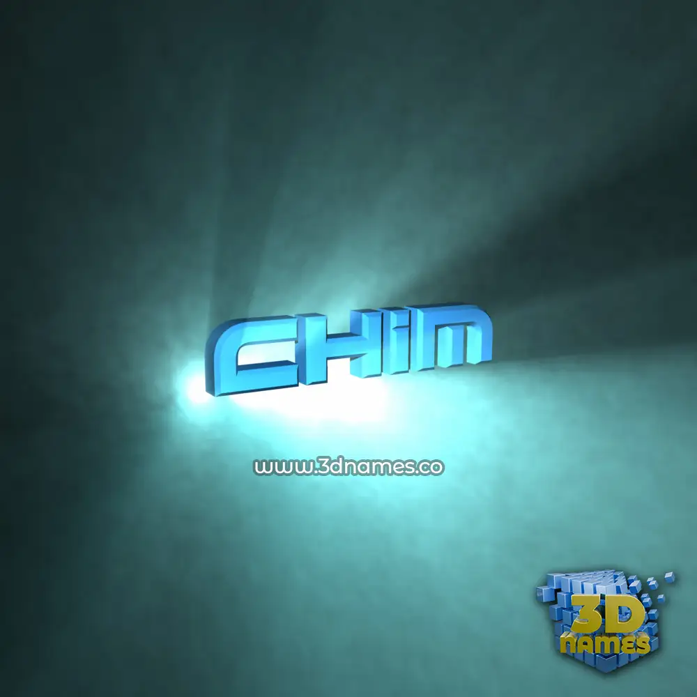 chim in Light Shine style - 3D name wallpaper