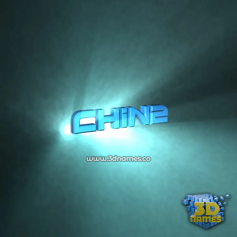 chin2 in Light Shine style - 3D name wallpaper
