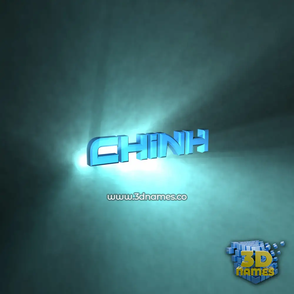 chinh in Light Shine style - 3D name wallpaper