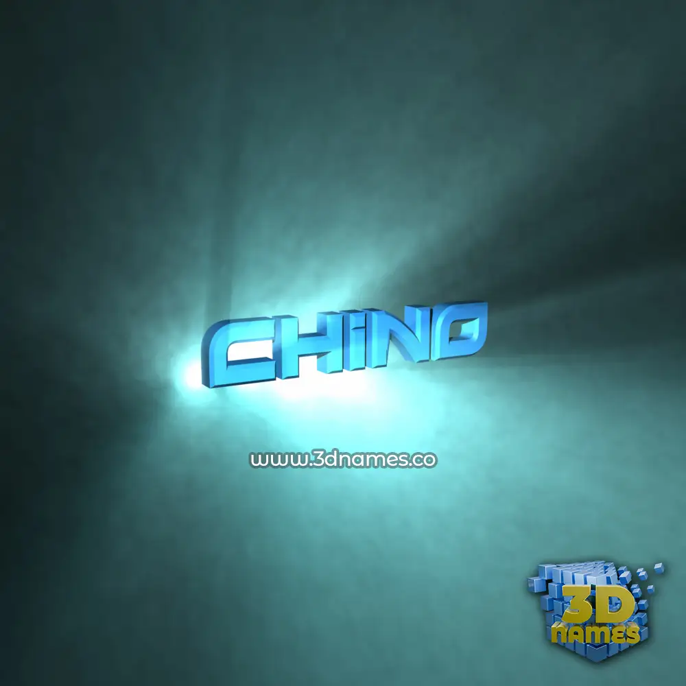 chino in Light Shine style - 3D name wallpaper
