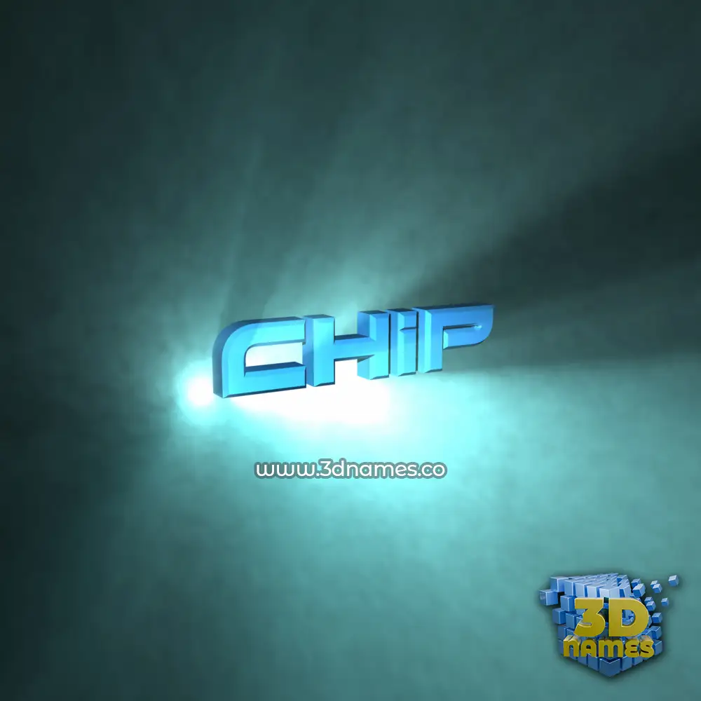 chip in Light Shine style - 3D name wallpaper