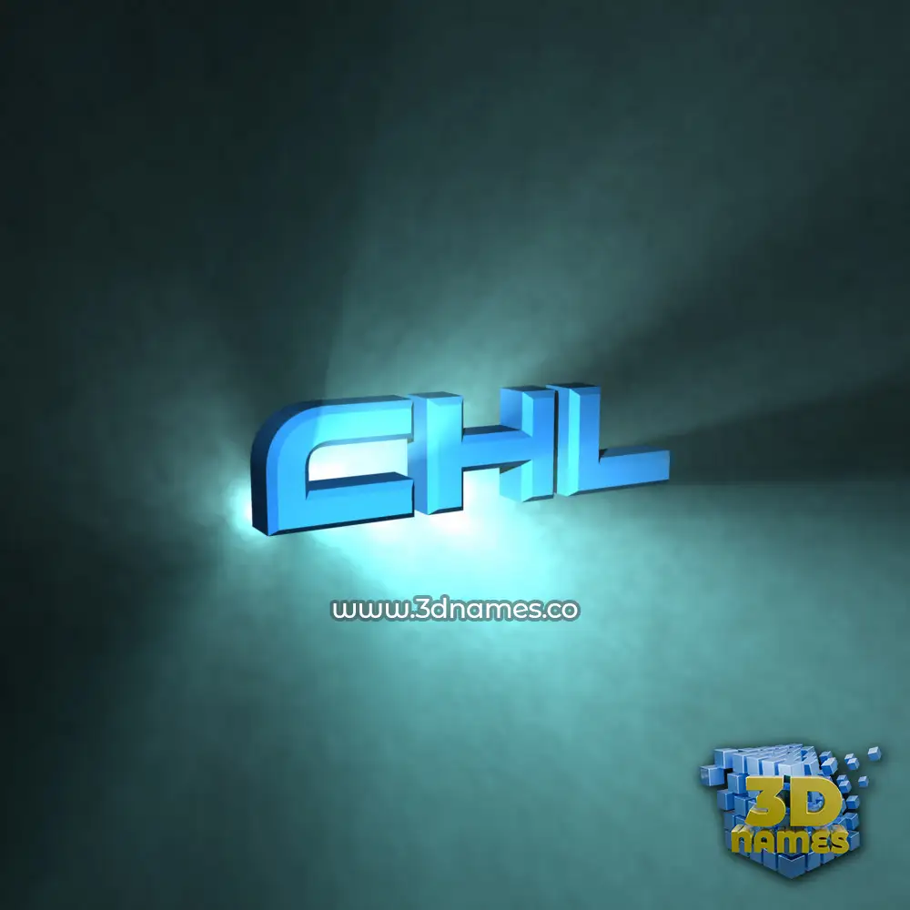 chl in Light Shine style - 3D name wallpaper