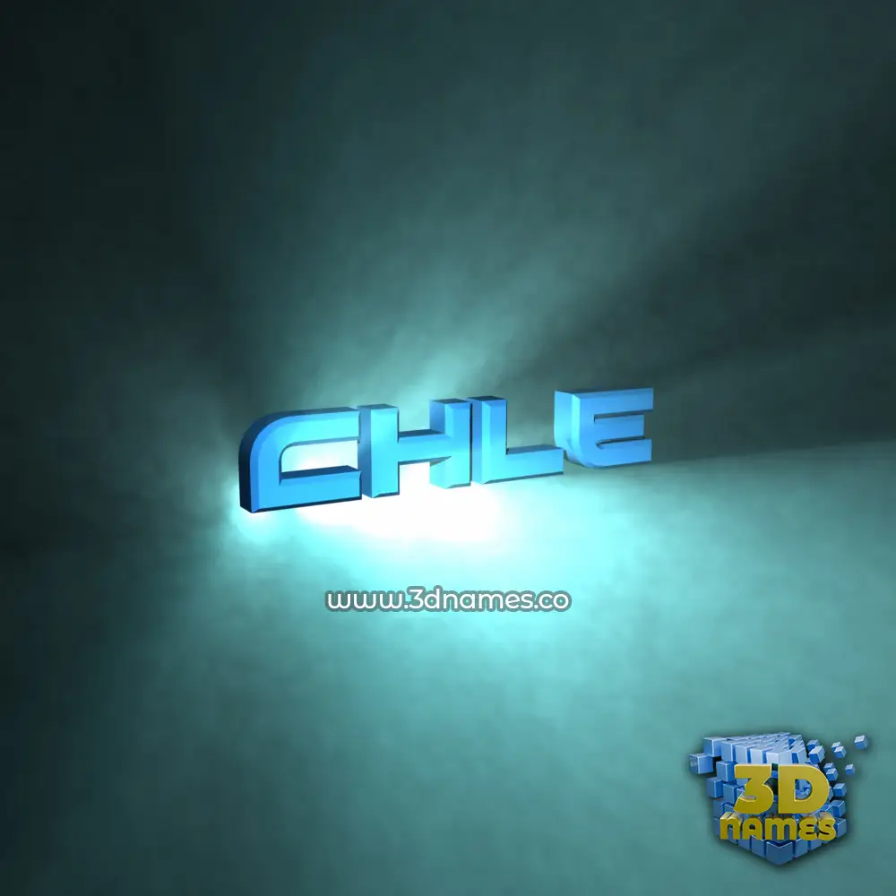 chle in Light Shine style - 3D name wallpaper