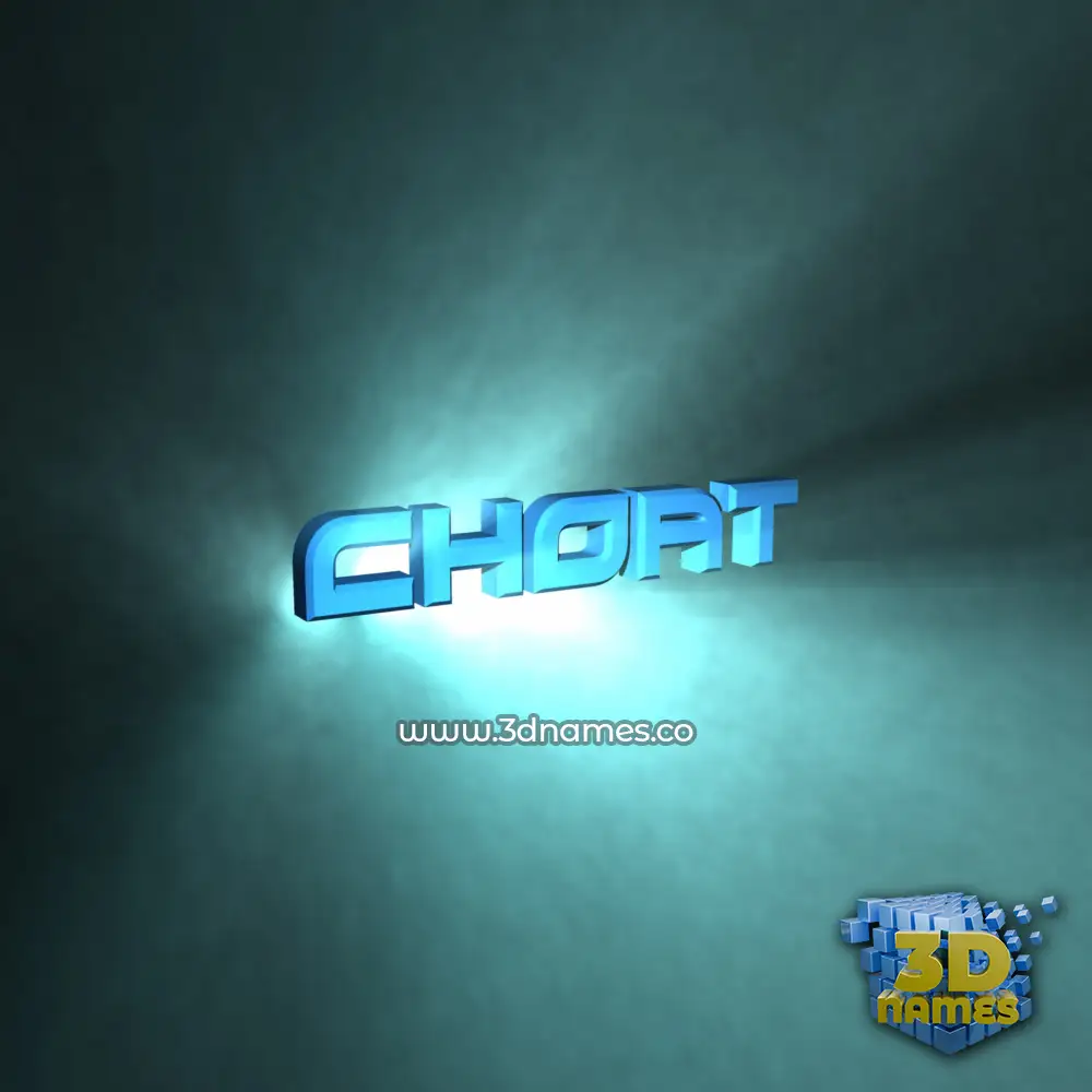 choat in Light Shine style - 3D name wallpaper