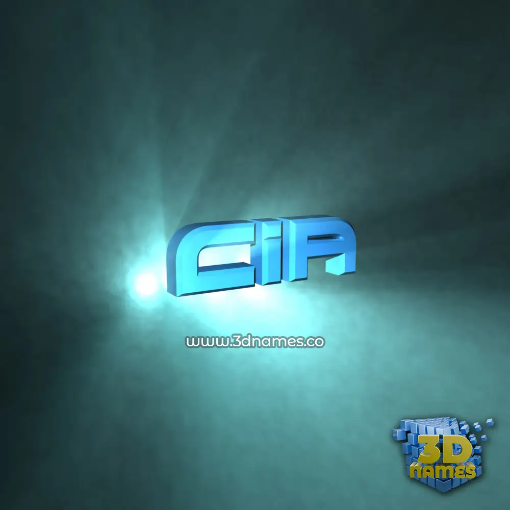 cia in Light Shine style - 3D name wallpaper