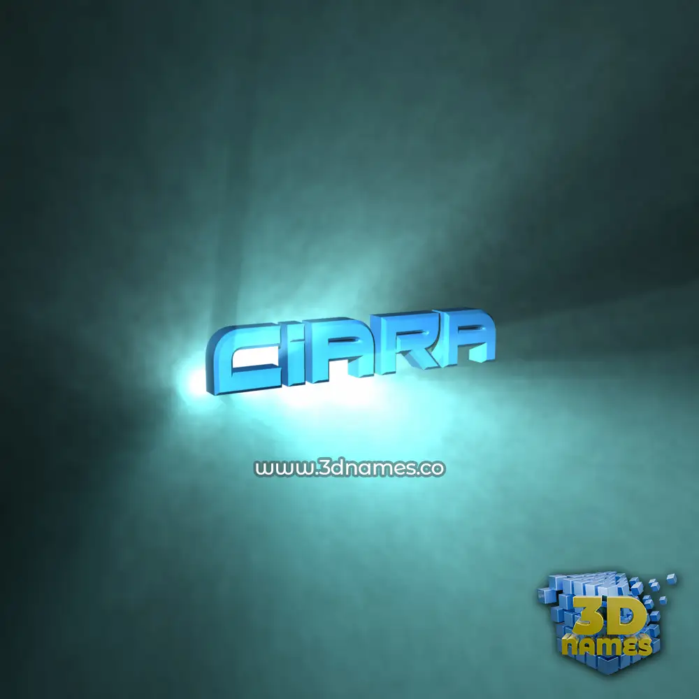 ciara in Light Shine style - 3D name wallpaper