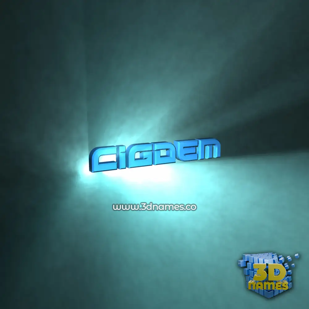 cigdem in Light Shine style - 3D name wallpaper
