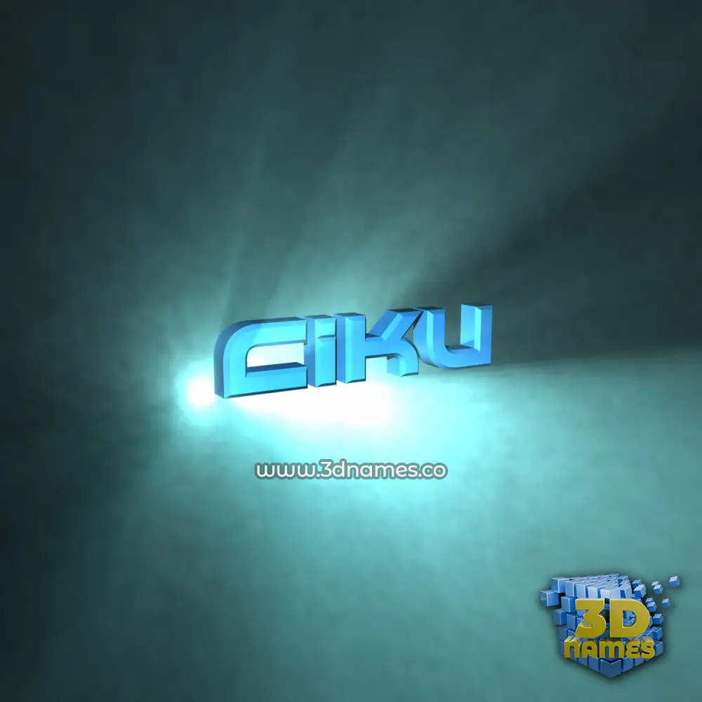 ciku in Light Shine style - 3D name wallpaper