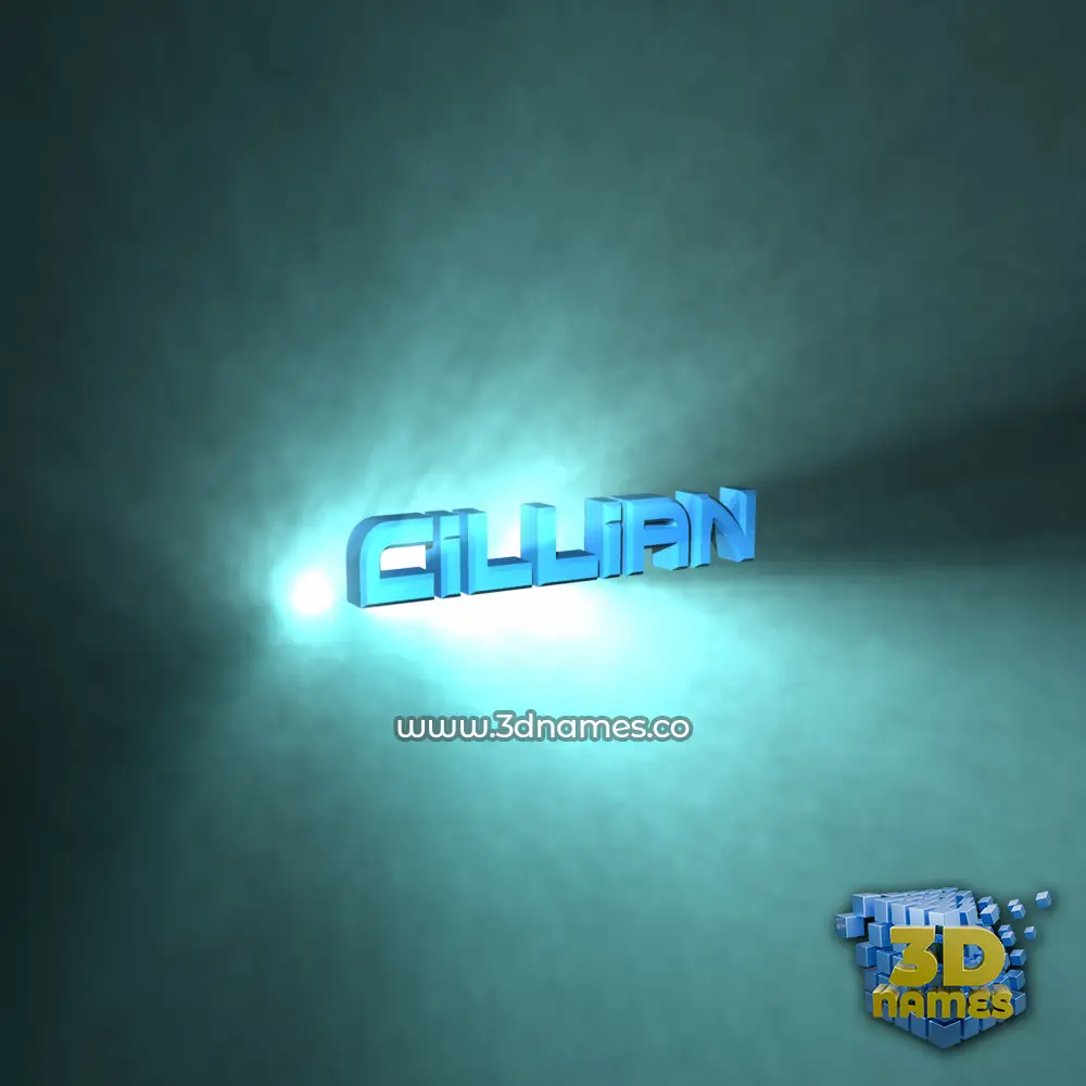 cillian in Light Shine style - 3D name wallpaper