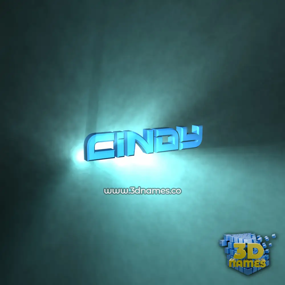 cindy in Light Shine style - 3D name wallpaper